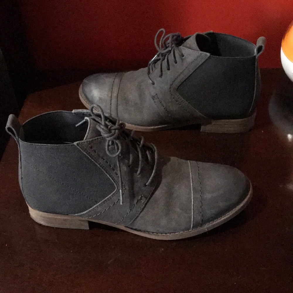 Franco Sarto, gray ankle boots